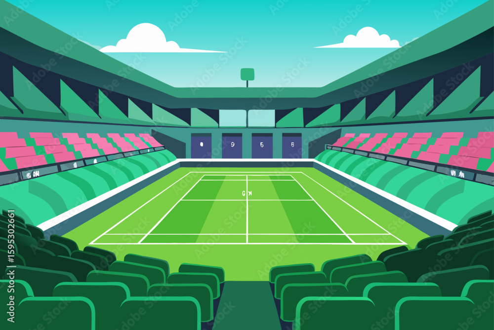 Fototapeta premium empty stadium seats