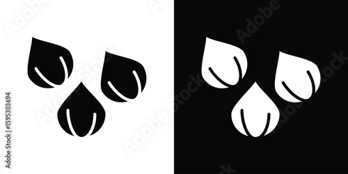 Chickpeas hummus icon in modern thin line and glyph concept.