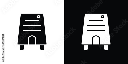 Air purifier icon in modern thin line and glyph concept.