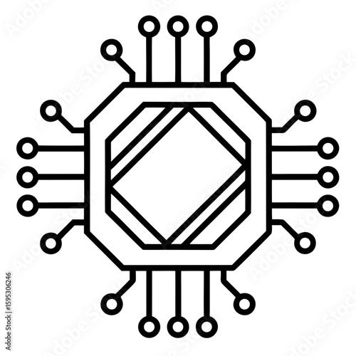 Neural Web Tech Vector Design