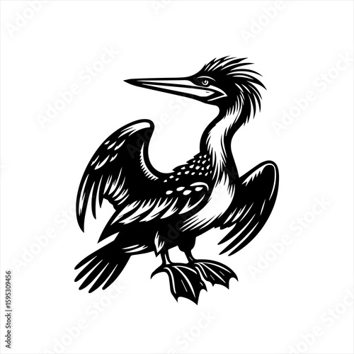 Stylized bird illustration