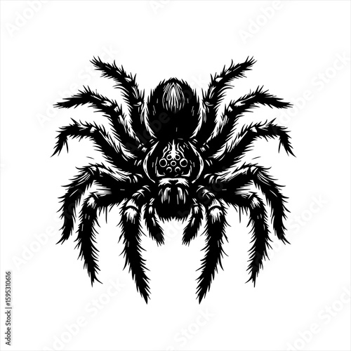 A hairy spider illustration