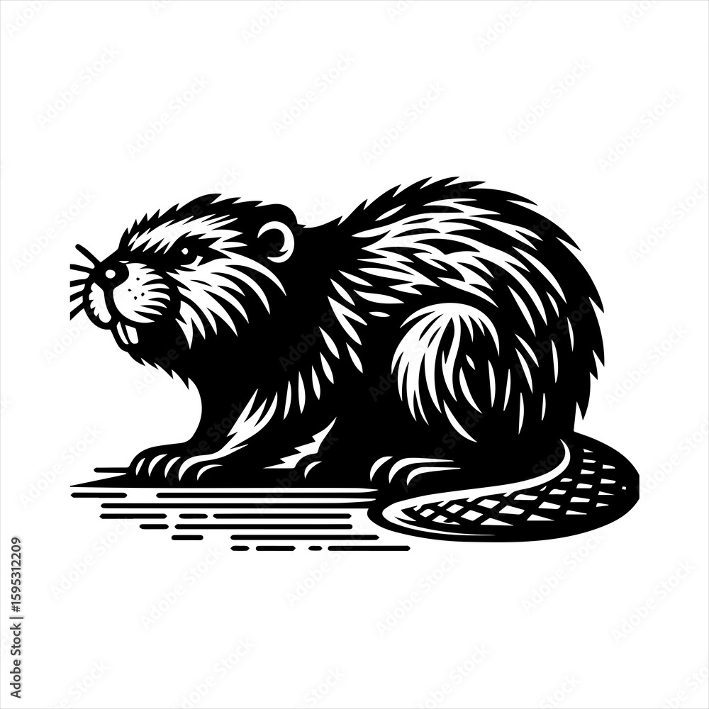Obraz premium Beaver illustration