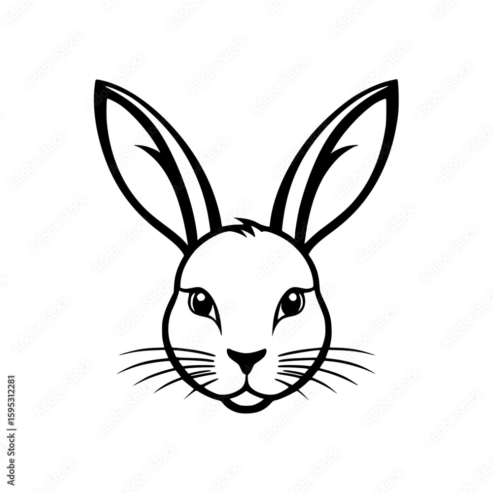 Fototapeta premium vector illustration of a rabbit