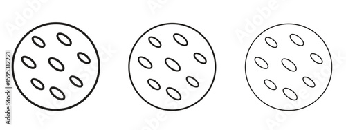 Thalassaemia icon in stroke art design versions. EPS 10