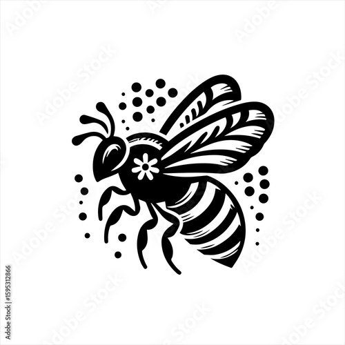 Stylized bee illustration