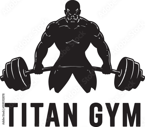 Dynamic gym and fitness logo design for strength and performance