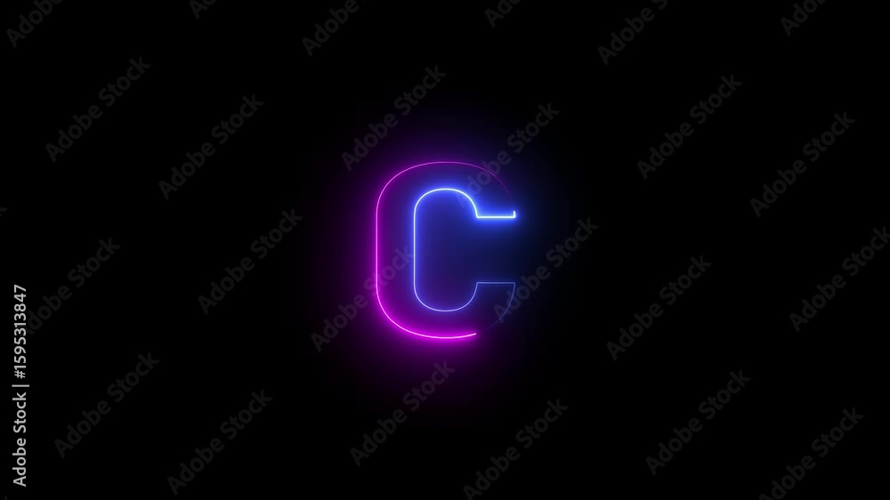 Alphabetical logo animation, Capital letter Alphabetical logo animation, Capital letter