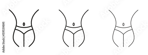 Metabolism icon in stroke art design versions. EPS 10