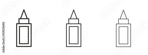 Glue icon elements. A modern flat and line icons set