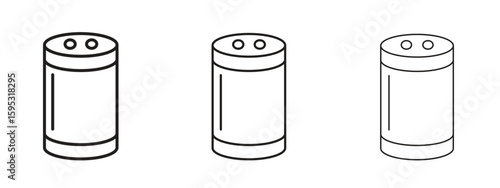 Cork wine icon in stroke art design versions. EPS 10