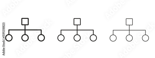 classification icon in stroke art design versions. EPS 10