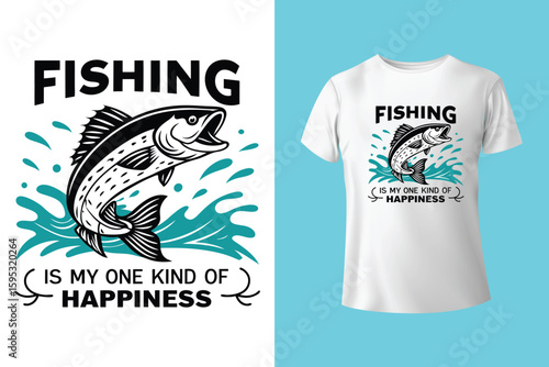 Fishing T-shirt Design. Father and son fishing partners for life. Vector graphic, typographic t-shirt vector illustration, Poster, Trendy T-shirt, and poster. 