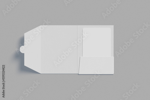 Blank Keycard Holder Mockup 