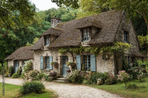 Charming Ancient Cottage in the Countryside of Normandy, France: A Beautiful Blend of Traditional Architecture and Rustic Bungalow Style