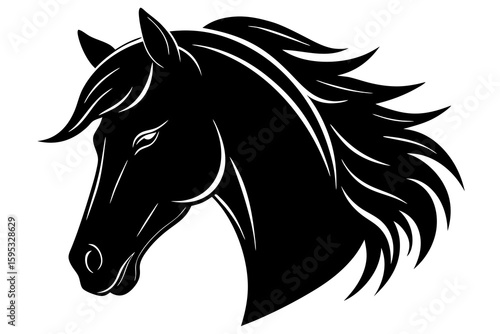 horse head silhouette