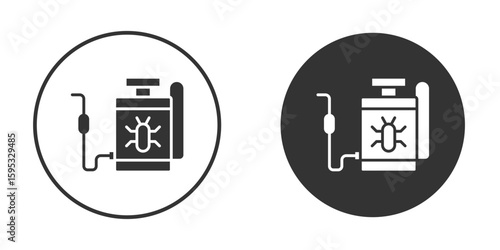 Pesticide icon clipart element. stroke art design graphics