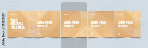 Creative carousel template for social media post. Modern Editable Business Carousel Template for LinkedIn & Instagram.