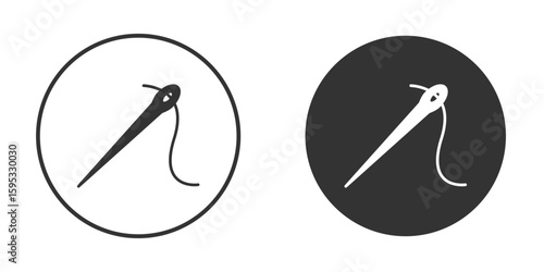 Needle icon clipart element. stroke art design graphics