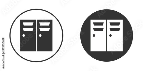 Locker icon clipart element. stroke art design graphics