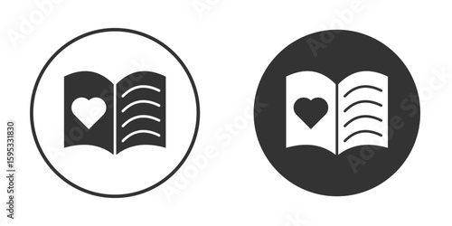 Guests book icon clipart element. stroke art design graphics