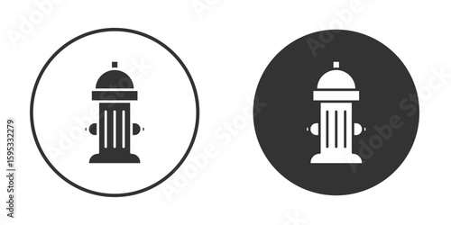 Fire hydrant icon clipart element. stroke art design graphics