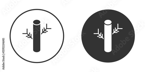 Blood vessel icon clipart element. stroke art design graphics