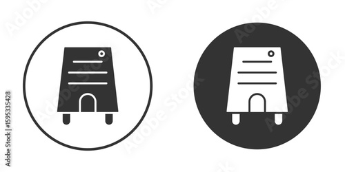 Air purifier icon clipart element. stroke art design graphics