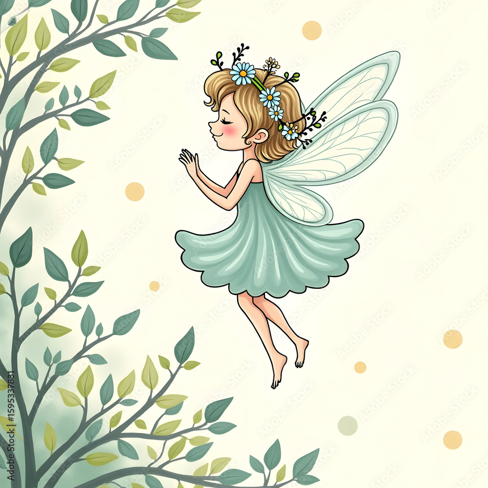 Fototapeta premium fairy coloring pages
