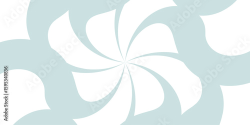 Abstract bold and vibrant background featuring a dynamic spiral burst pattern in vivid black and white.Sunburst background vector illustration pattern beam rays. Blue nougat dessert wallpaper.