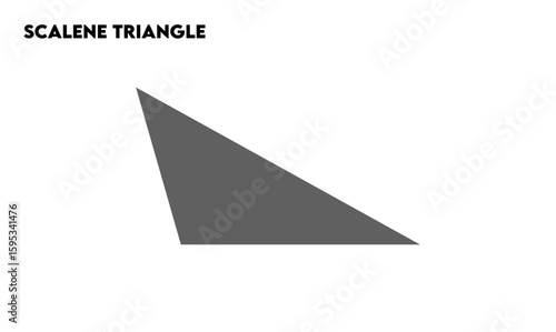Scalene shape, Scalene simple drawing, for kids study, logo element, for ui ux, basic shape, prepare for presentation, schools and colleges 