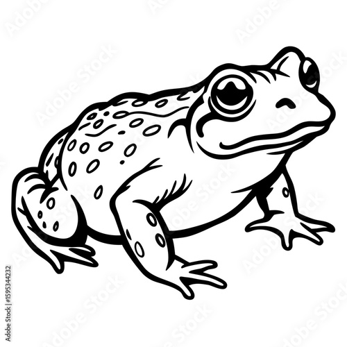 Common Toad Vector Illustration