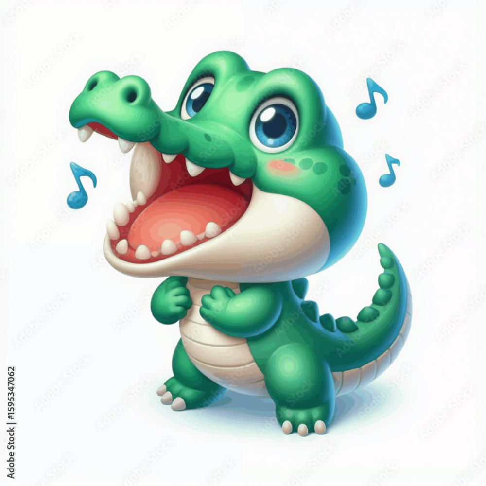 Obraz premium crocodile sing