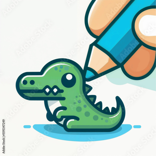 crocodile in the water