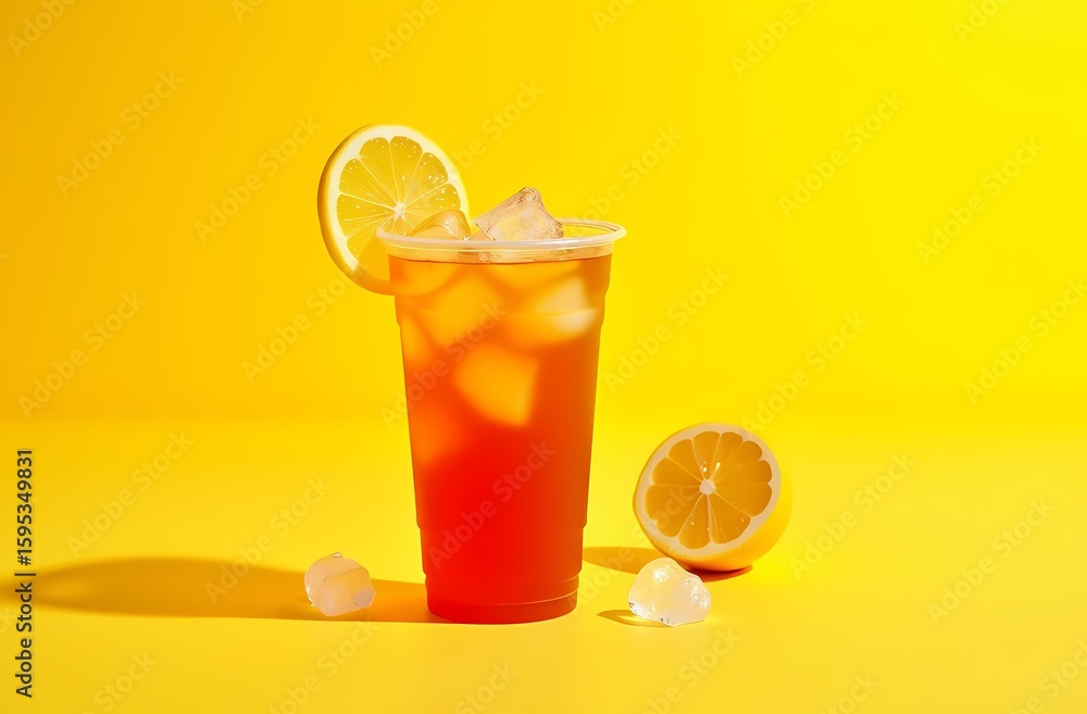 Fototapeta premium glass of orange juice