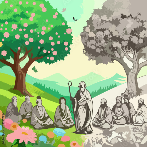 Spiritual Teacher Day Art for Guru Purnima #29