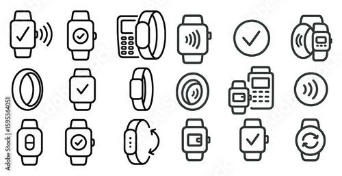Collection of watches and other devices, including a cell phone, a fitness band, and a smart watch