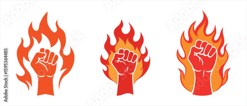 Flaming Fist A Symbol of Rebellion Power and Animal Strength