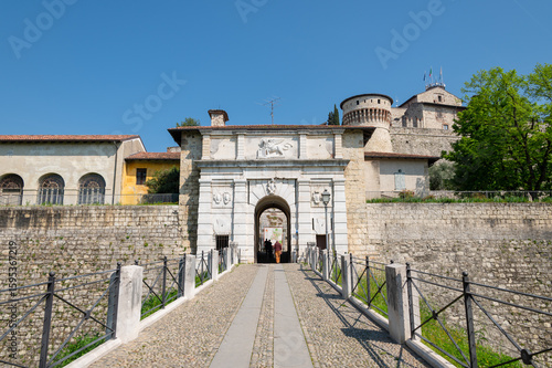 Castle of Brescia, main entrance.(Castello di Brescia)