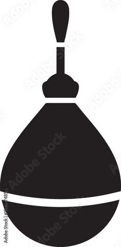 Fishing Float Silhouette Vector Format – Black Fishing Equipment Illustration