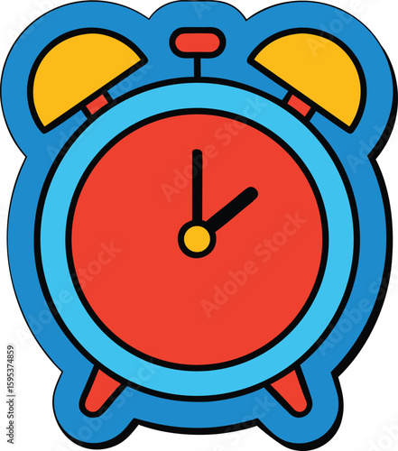 alarm clock vector illustration