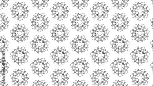 Seamless modern line-art geometric pattern in black and white vector format, ideal for luxury branding, backgrounds, and web interfaces