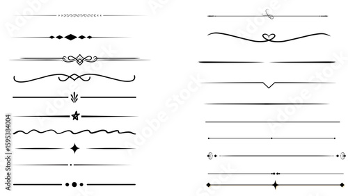 border collection. Vintage, elegant, decorative border, Perfect for certificates, invitations, document decoration. 