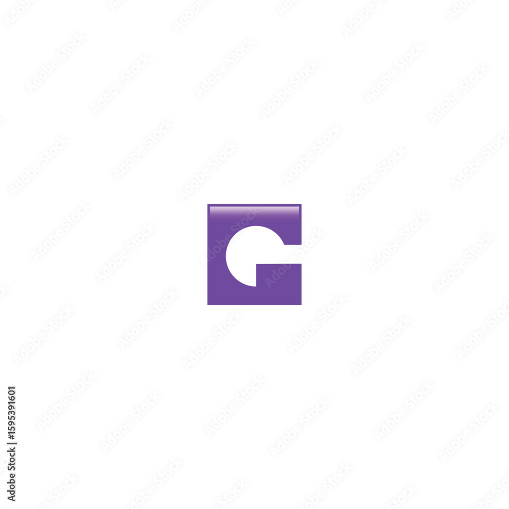 Square Letter G Monogram, G logo design with white background. Square Letter G Monogram, G logo design with white background.