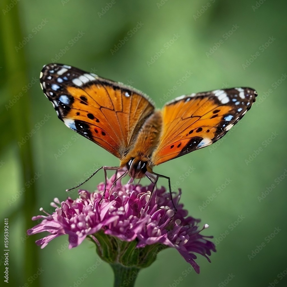 Fototapeta premium monarch butterfly on flower