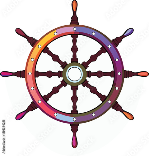 ship wheel helm stencil icon silhouette vector illustration.outline, ship, wheel, illustration, shape, design, vector, sea, cut out, driving, graphic, icon set, navigation, shipping, silhouette, 