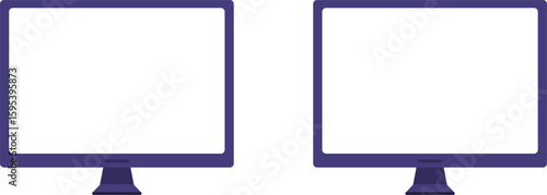 large monitor display for  show anything  vector illustration Isolated on background