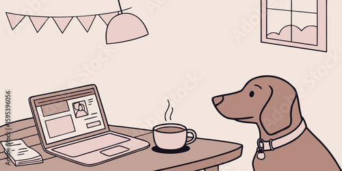 vector illustration of a coffee