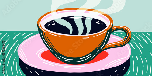 cup of coffee with heart