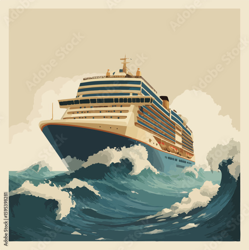 cruise ship in the sea